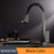 Kitchen Faucets Square Black Single Handle GRATEFUL