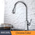 Kitchen Faucets Square Black Single Handle GRATEFUL