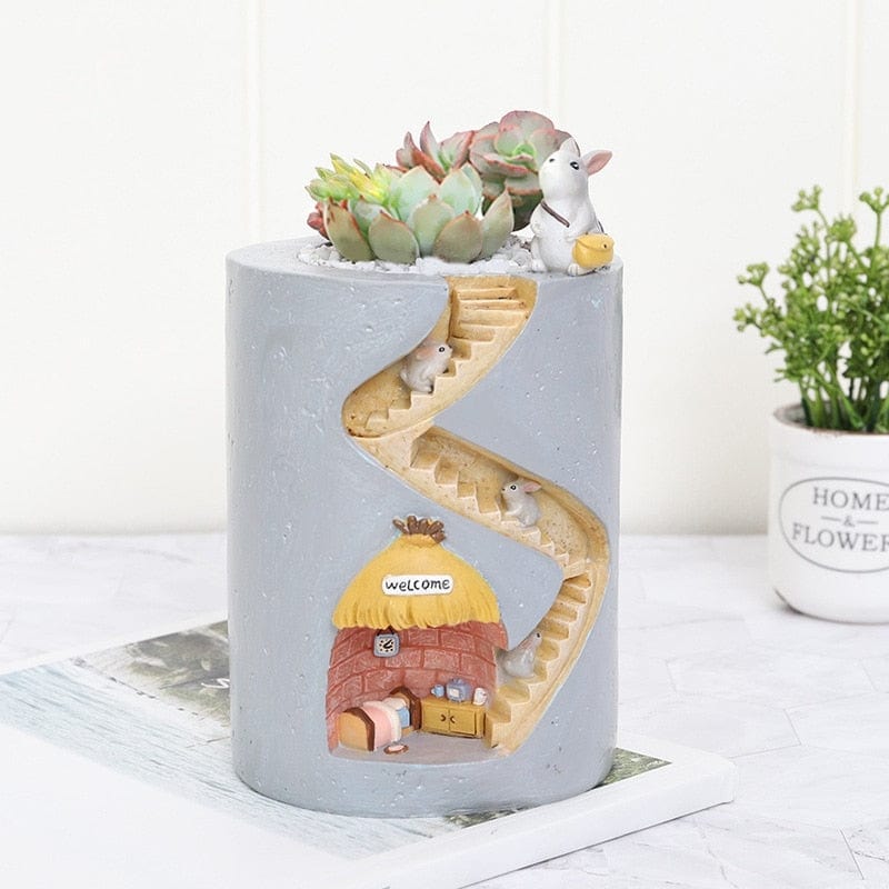 Creative Animal Resin Flowerpot GRATEFUL