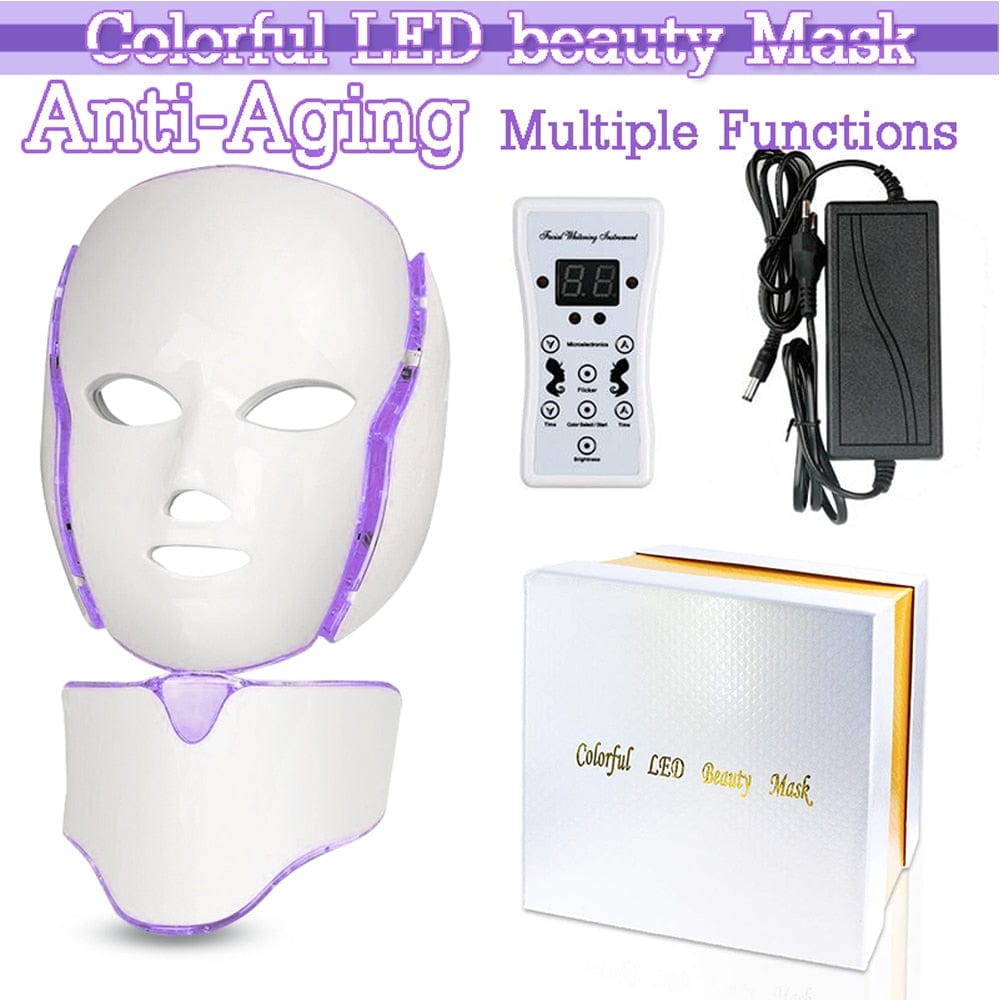 Light LED Facial Mask with Neck Face Care GRATEFUL